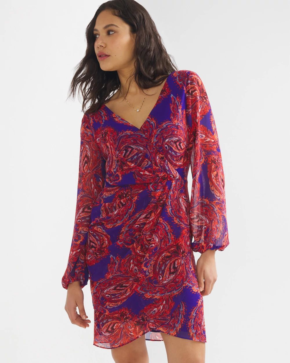 Petite paisley dress cheap